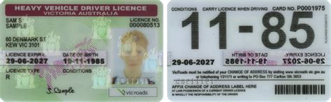Licence And Permit Card Examples Vicroads