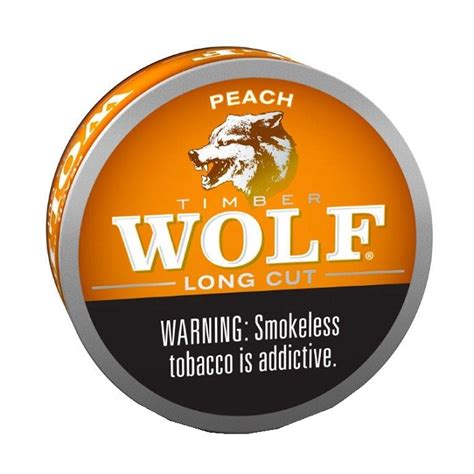Timberwolf Lc Peach 5ct 12oz Smokeless Snuff Tobacco Texas Wholesale