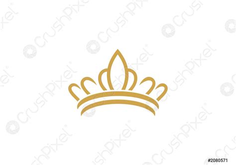 Crown Logo Template Stock Vector Crushpixel