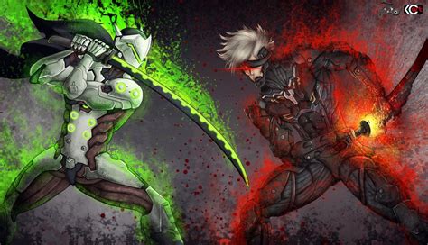 Genji Vs Raiden By Zlirkexct94 Metal Gear Rising Genji Metal Gear