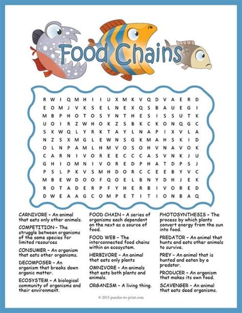 Word Chain Worksheet