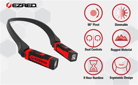 Ezred Anywear Rechargeable Neck Light For Hands Free Lighting Nk15