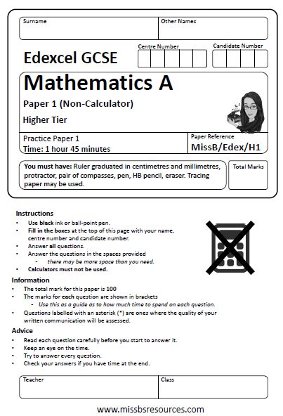 Gcse Maths Practice Papers 2019 Inksterschoolsorg