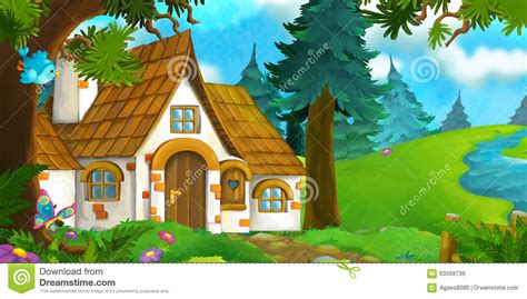 Hier erfährst du wie du diese kosten für dein eigenes projekt schnell und zuverlässig abschätzt. Karikaturhintergrund Eines Alten Hauses Im Wald Stock ...