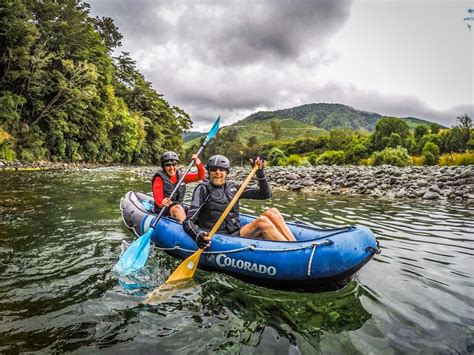 Couple Having Fun Kayaking The Pelorus River Kayak New Zealand