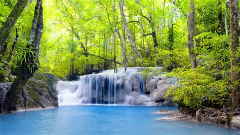 Water Thailand Non Urban Scene National Park Chute Waterfall