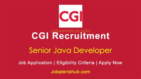 Cgi Senior Java Developer Posts 2021 Job Notification Apply Now