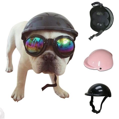 Puppy Motorcycle Protect For Dog Cat Handsome Biker Hat Pets Helmets