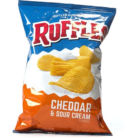 Ruffles Potato Chips Cheese Sour Cream Snacks Chips And Dips Foodtown