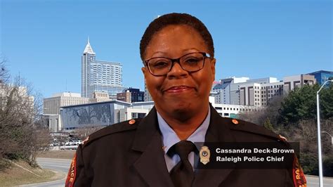 City Of Raleigh Police Department Chief Cassandra Deck Brown Integrity Youtube