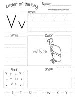 letter  kindergarten worksheets kinder