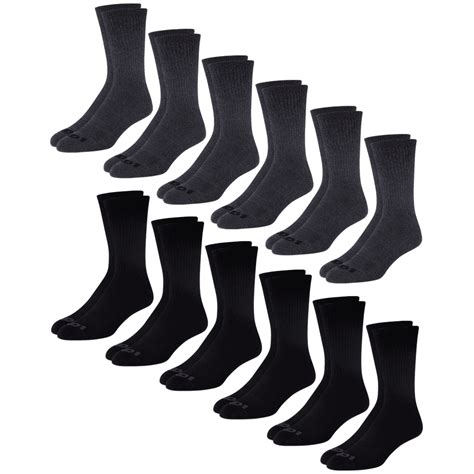 And1 And1 Mens Lightweight Crew Socks 12 Pack