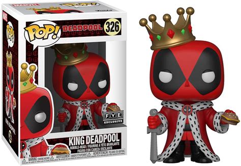 Funko Marvel Deadpool Pop Marvel King Deadpool Exclusive Vinyl Bobble