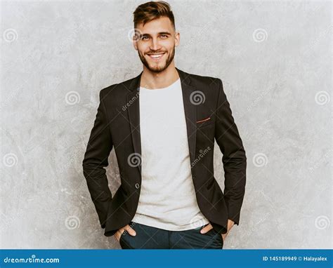 Handsome Man Posing In Studio Stock Image Image Of Beautiful
