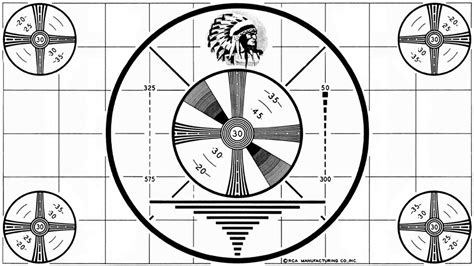Indian Head Test Pattern At 169
