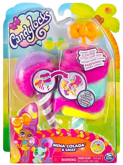 Candylocks Summer Pop Party Mina Colada Grizz Doll Spin Master Toywiz