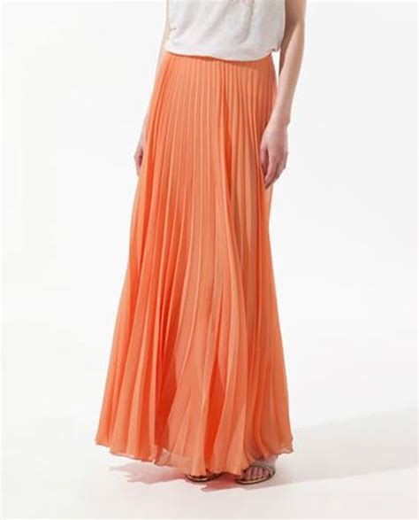 Spring Summer Fashion High Waist Solid Pleated Maxi Skirt Women Mop Floor Length Long Chiffon