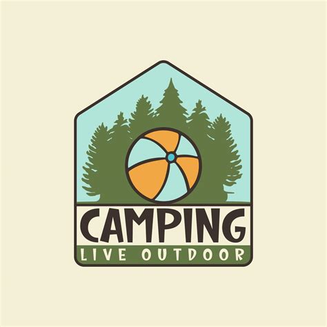 camping live outdoor badge design set of vintage camp badges and travel emblems 23090408 vector