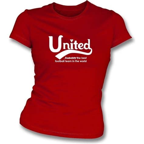 Manchester United Best Team In The World Womens Slim Fit T Shirt