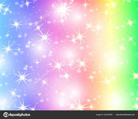 Galaxy Unicorn Glittery Rainbow Background Imagen Para Colorear