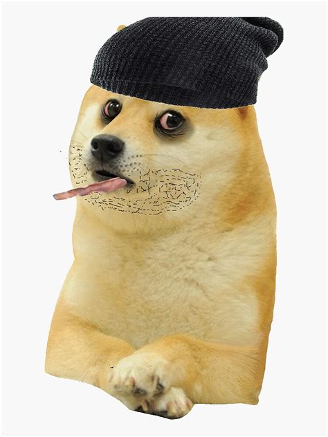 Pegatina Doomer Doge De Dogelore Redbubble