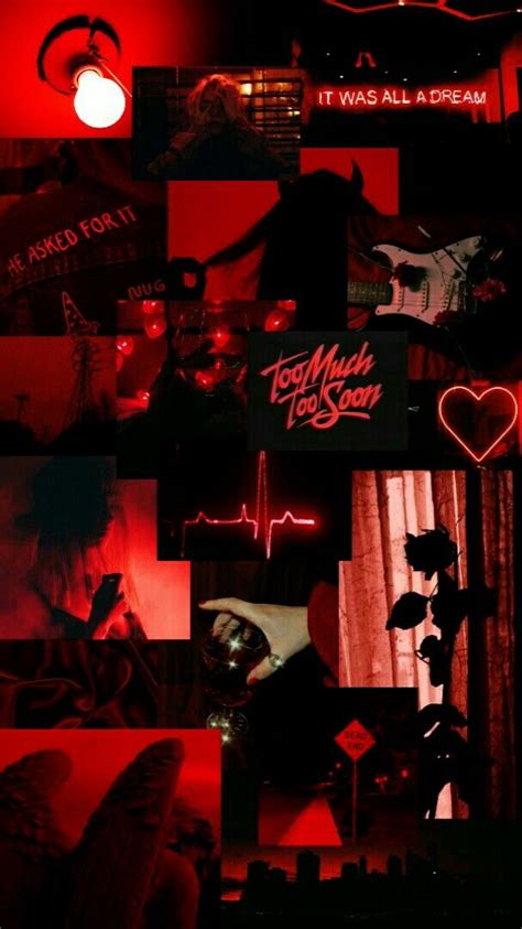 Edgy Red Aesthetic Wallpaper ~ Neon Red Aesthetic Wallpaper For Iphone