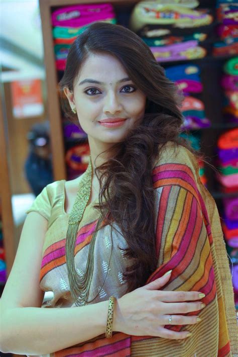 Nikitha Narayan Looks Elegant In Saree In Showroom Opening RitzyStar