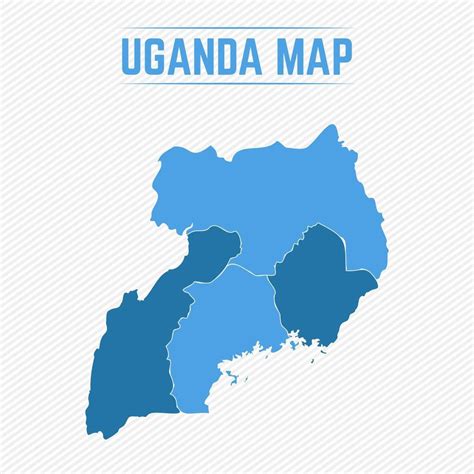 Uganda Detailed Map With Regions 2323457 Vector Art At Vecteezy