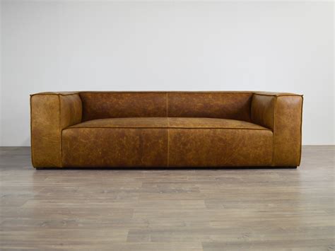 Our Bonham Leather Sofa Combines American Craftsmanship With Raw