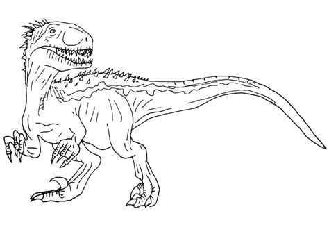 Indominus Rex In Jurassic World Coloring Page Download Print Or