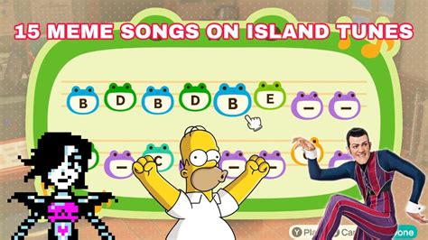 15 Meme Songs On Island Tunes Animal Crossing New Horizons Youtube