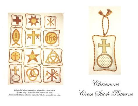 7 Chrismon Embroidery Designs Baturro Taberna
