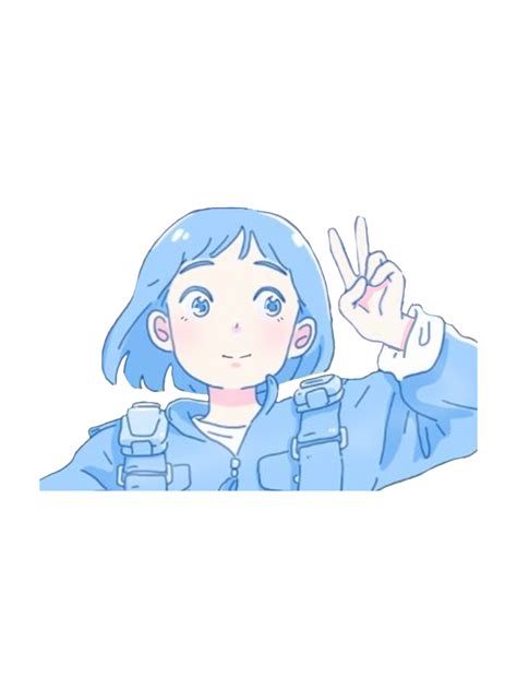 Blue Aesthetic Anime Girl Cuteanimals