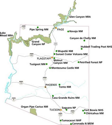 Arizona State Parks Map
