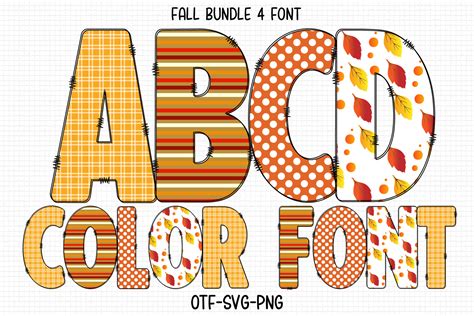 Fall Alphabet Font By Color Studio · Creative Fabrica
