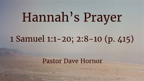 Hannahs Prayer Logos Sermons