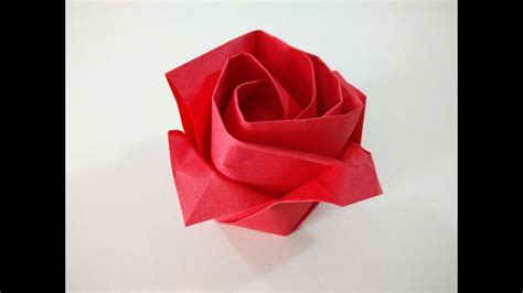 Como Hacer Una Rosa De Papel Flor De Origami Youtube