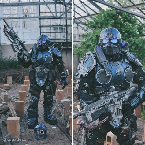 Here Is My Finished Gears Tactics Cog Soldier Armor Cosplay It Took Me