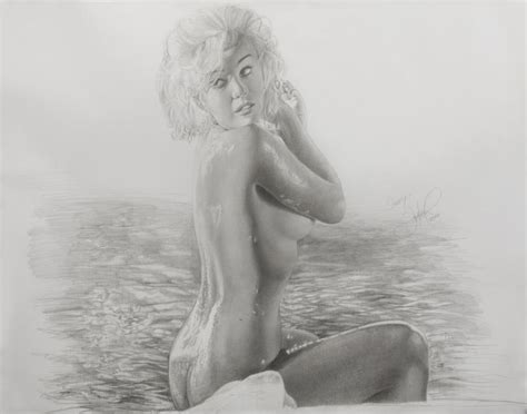 Marilyn Monroe Nude Portrait By Jon Hul Current Price