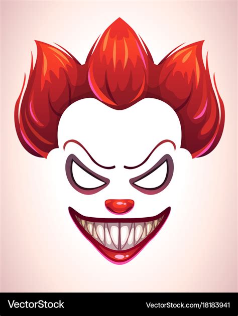 scary clown horror clown clipart vector cut svg eps ai etsy gambaran