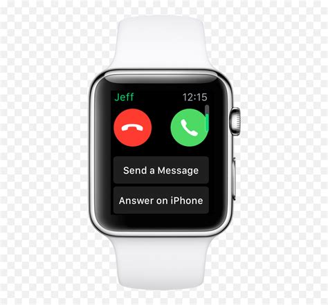 Apple Watch To Answer Incoming Calls Apple Watch Incoming Call Png Iphone Call Png Free