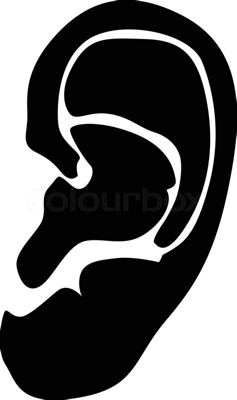 Ear Stock Vector Colourbox