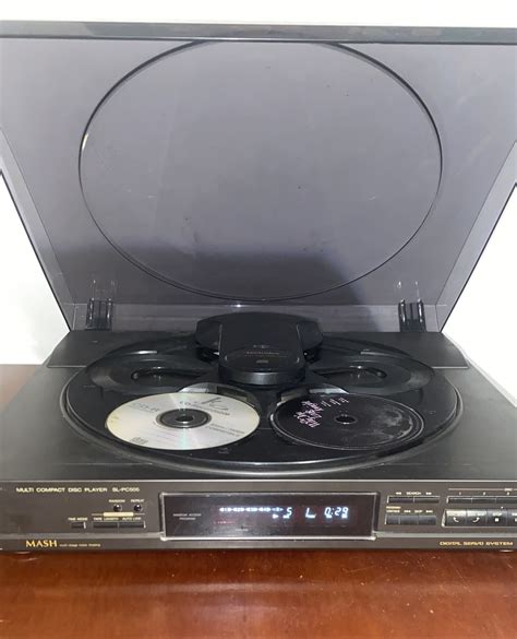 Vintage Technics Sl Pc505 5 Disc Cd Player Carousel Changer Etsy