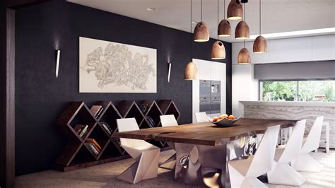Rustic Modern Dining Table Interior Design Ideas
