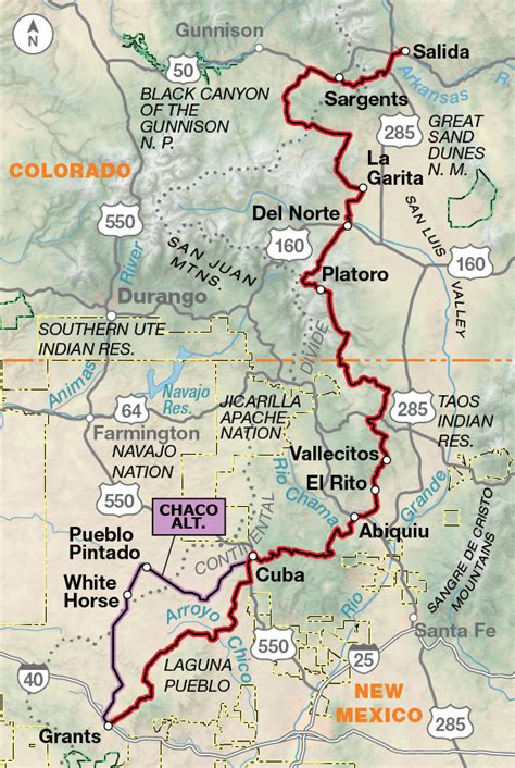 Continental Divide Trail Map New Mexico