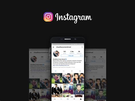 Instagram Profile Mockup Freebie Download Photoshop Resource Psd Repo