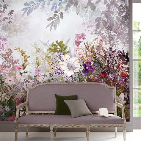 Graham And Brown Fantasy Floral Bloom Bespoke Mural Made To Measure