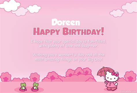 Happy Birthday Doreen Pictures Congratulations