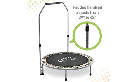 Pure Fun 40 Inch Exercise Trampoline With Handrail Groupon