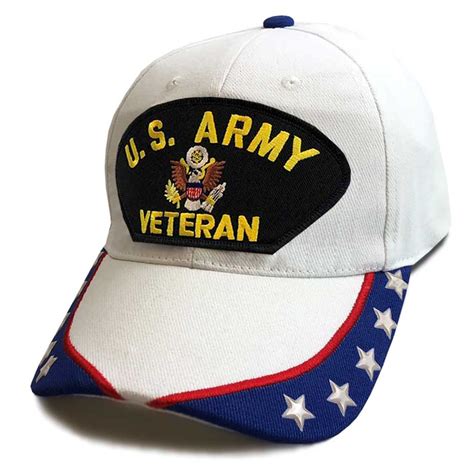 Us Army Veteran W Eagle Emblem Custom Edition Hat W Stars